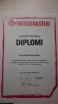 Yhteisvastuu diplomi Inner Wheel Oulun klubi